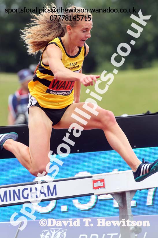 Womens 3000 metres steeplechase, British Championships, Birmingham. Photo: David T. Hewitson/Sports for All Pics